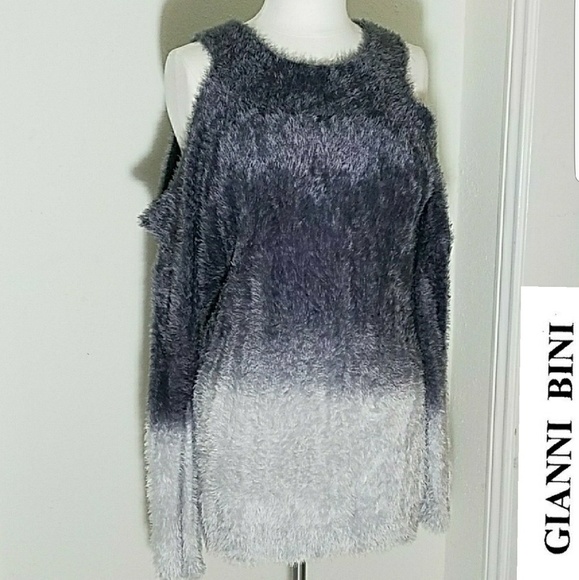 Gianni Bini Sweaters - Gianni Bini Round Neck Cold-Shoulder Long Sleeve